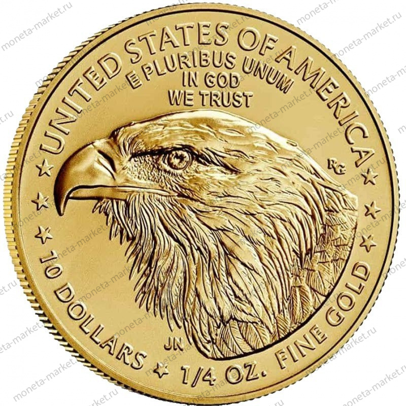 Золотая монета США "Американский орел" (Тип 2), 7.78 г чистого золота (Проба 0,917)