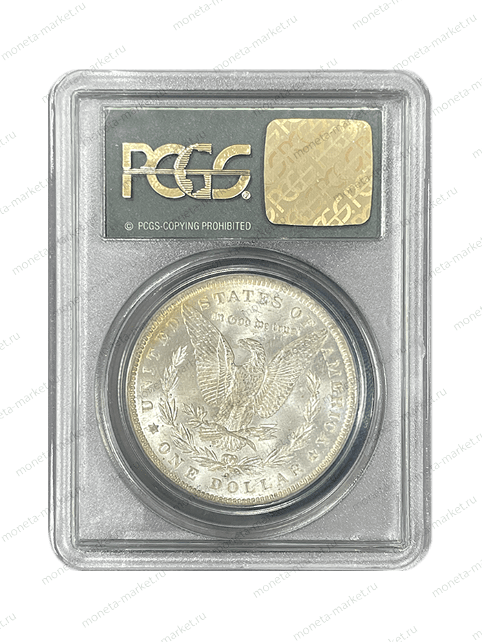 1 доллар Моргана 1884 - O в слабе PCGS MS 63