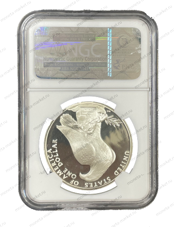 1 доллар Олимпийские игры 1984 г. - S в слабе NGC PF 69 Ultra Cameo